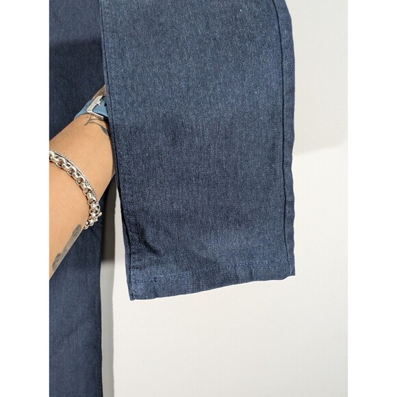 Zara Pants Men Sz 31 Heathered Navy Slim Fit Ankle Trousers Business Casual - Picture 6 of 12